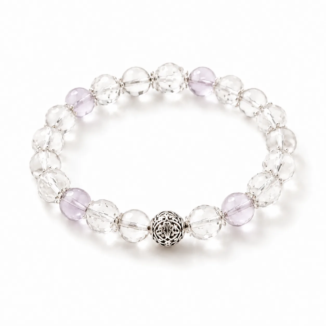 Lavender crystal bracelet